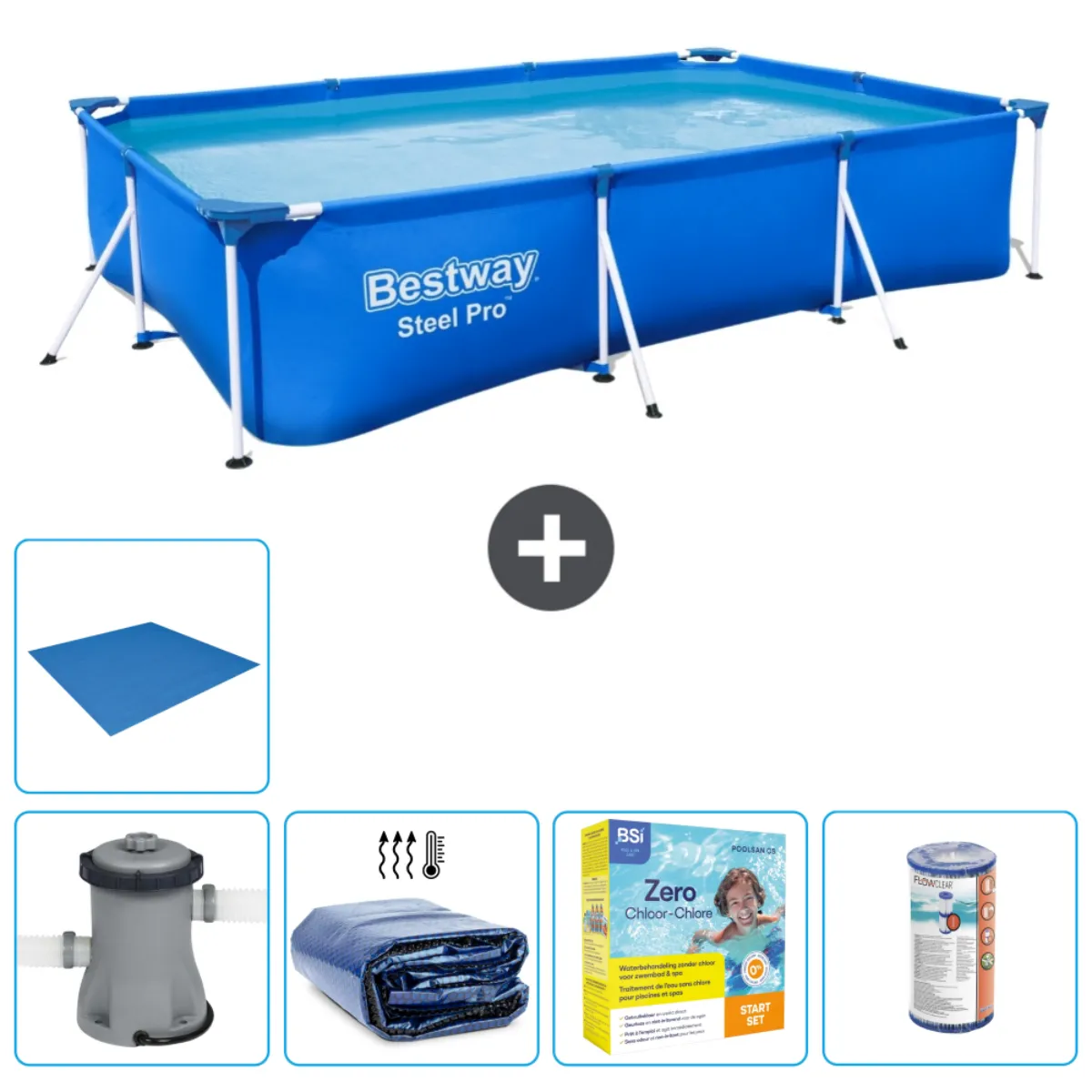 Piscine Bestway Steel Pro 300 x 201 x 66 cm - vue 7
