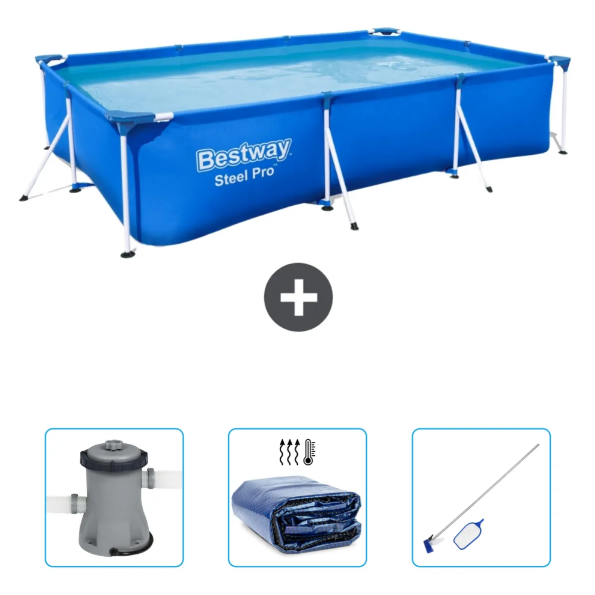 Piscine Bestway Steel Pro 300 x 201 x 66 cm - vue 6