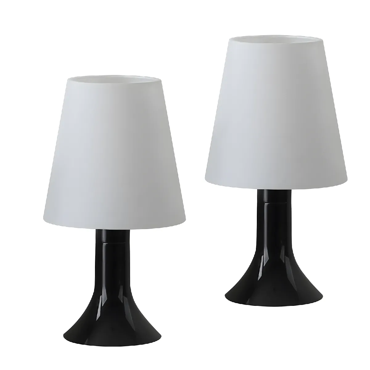 Zmh Lampe à poser de chevet - Noir