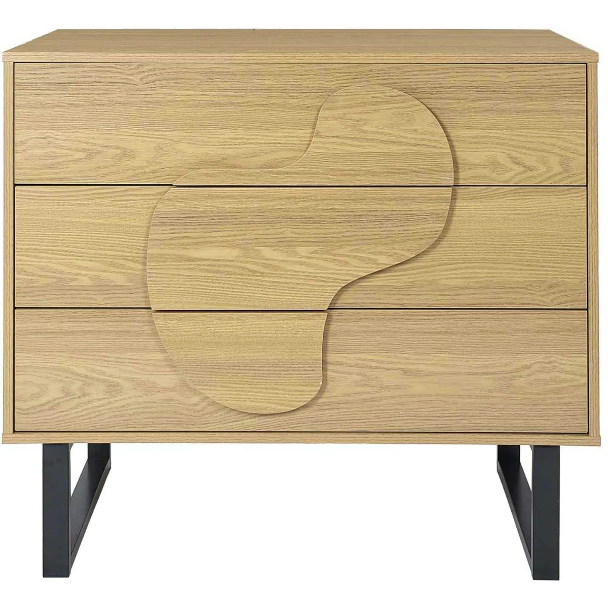The home deco factory commode Calypso - Noir The home deco factory commode Calypso - Noir