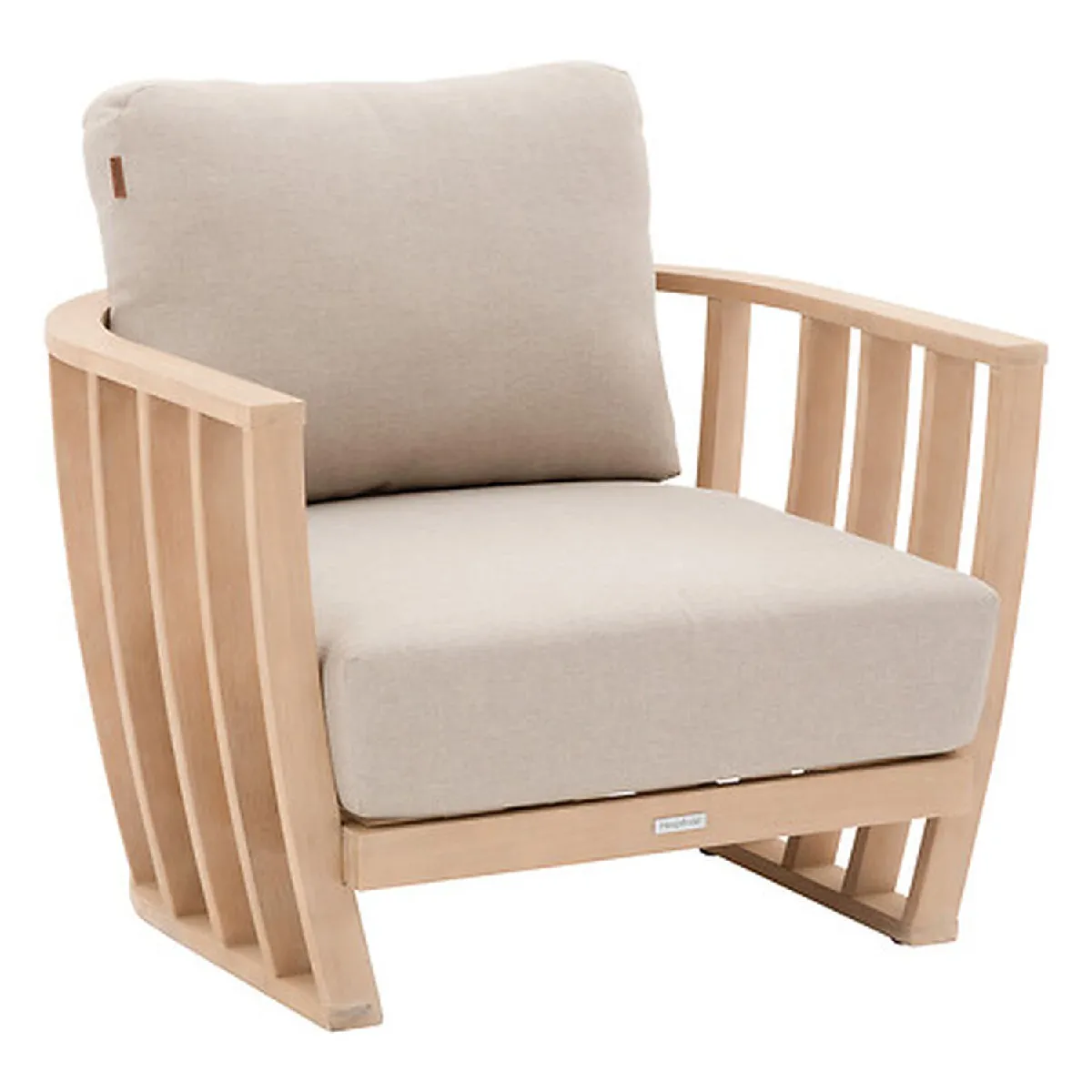 Fauteuil de salon de jardin en bois LEMINDO
