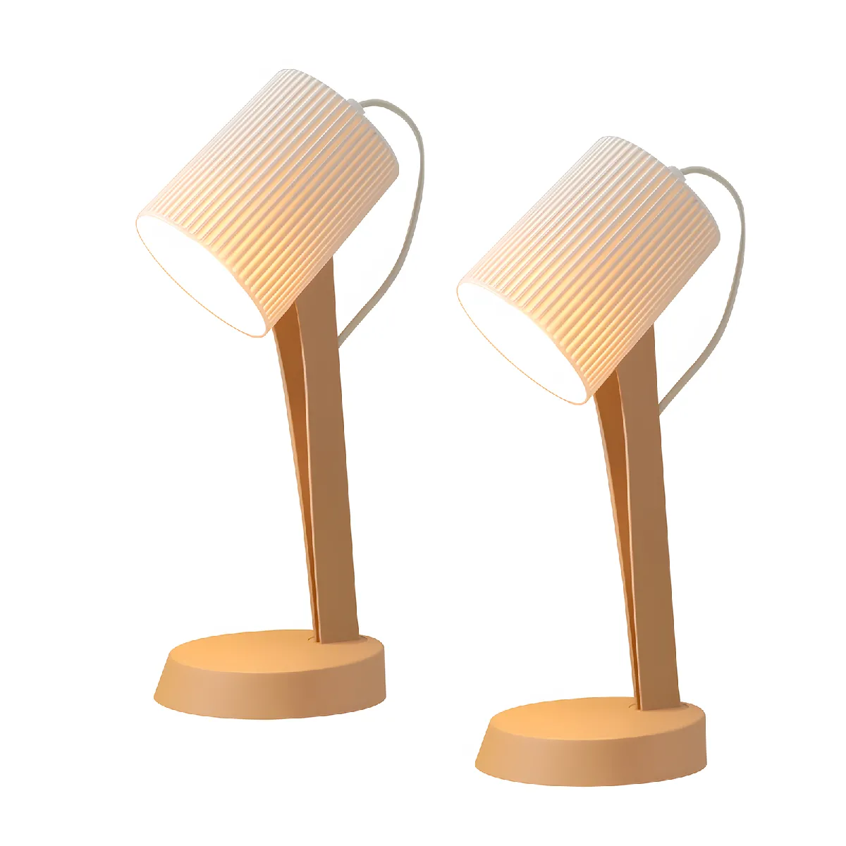 Zmh Lampe de table moderne - Blanc