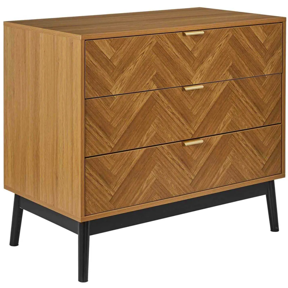 The home deco factory commode scandinave - Noir The home deco factory commode scandinave - Noir