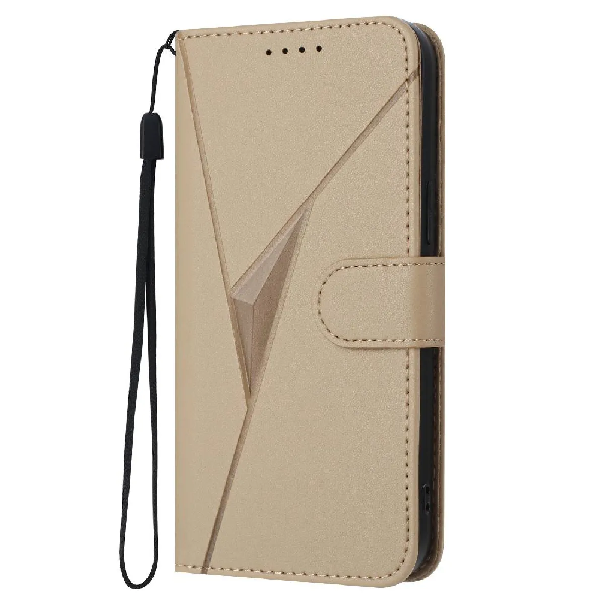 Générique Étui Portefeuille Oppo A5 Pro - Doré
