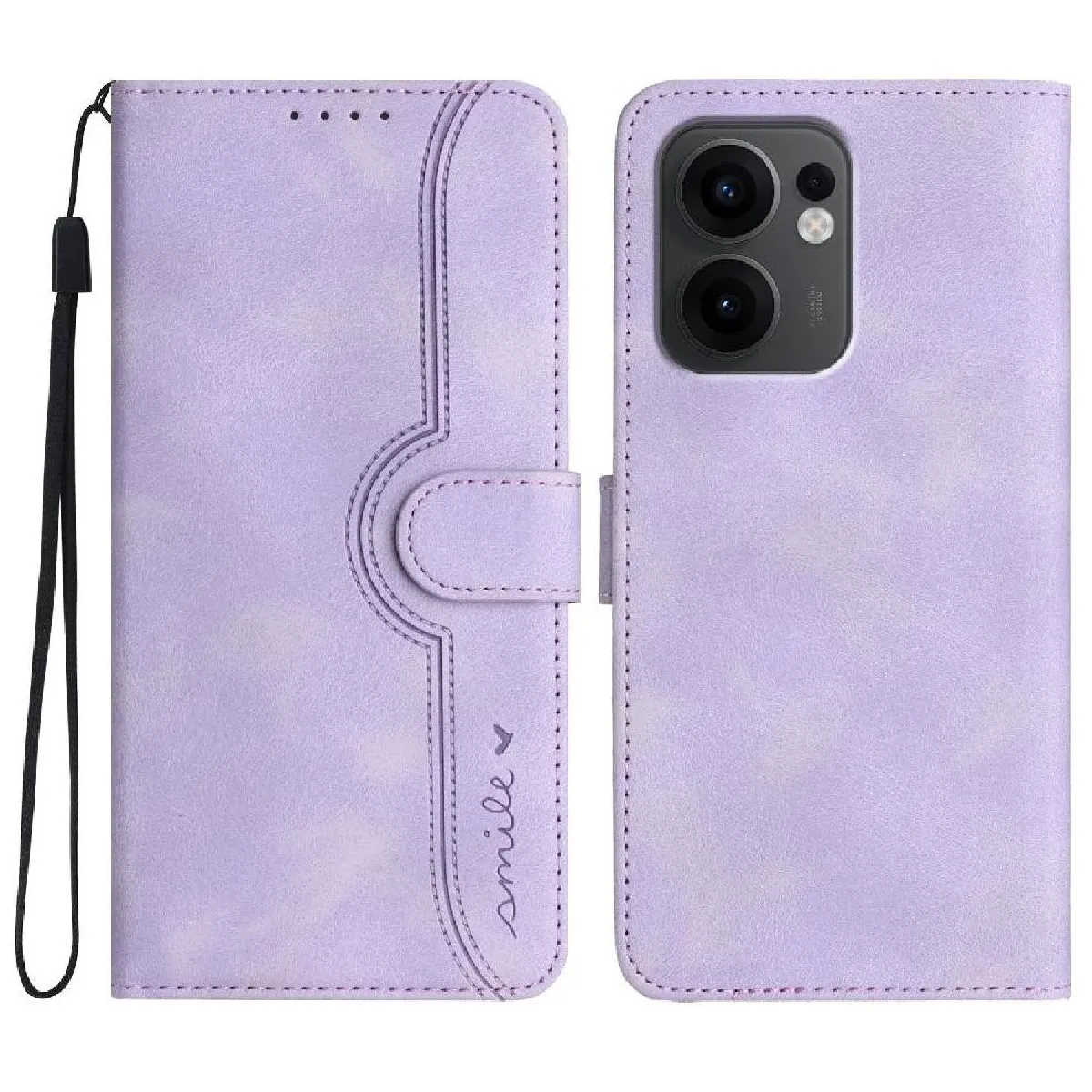 Générique Violet Oppo Reno 13F Étui Portefeuille