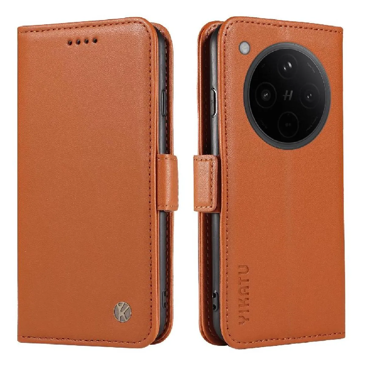 Générique Marron Étui Portefeuille Oppo Find X8 5G