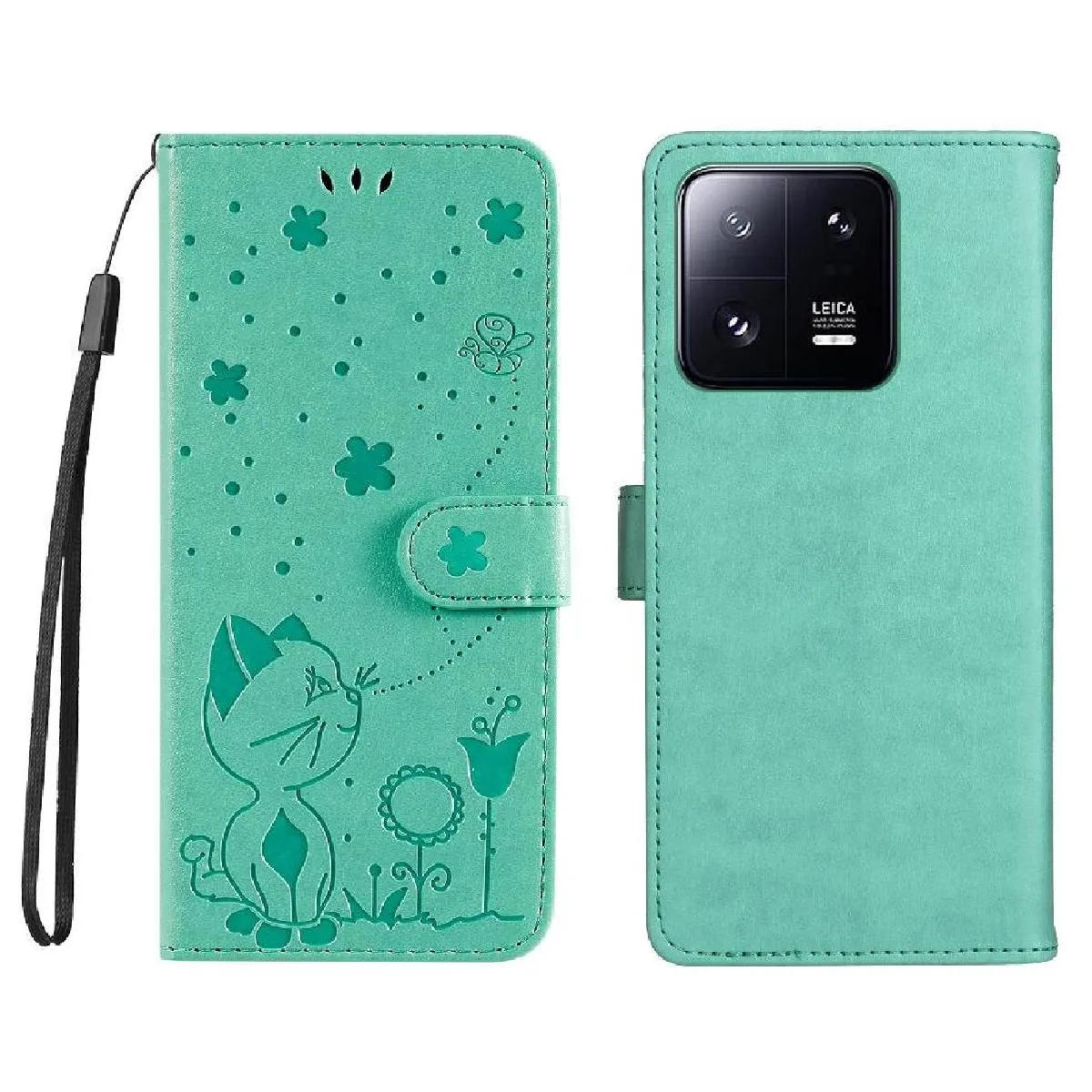 Générique Vert Flip Étui Pour Xiaomi 13 Pro Foxdock