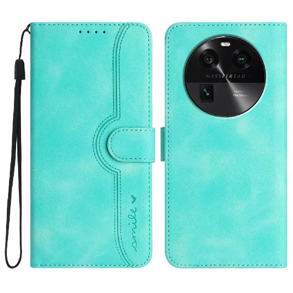 Générique Vert Étui Portefeuille Magnétique Oppo Find X6
