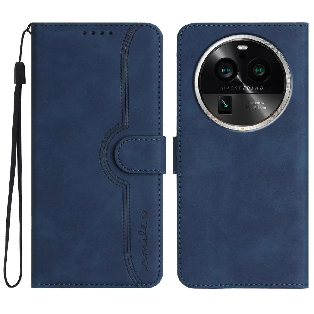 Générique Bleu Étui Magnétique Oppo Find X6 Pro