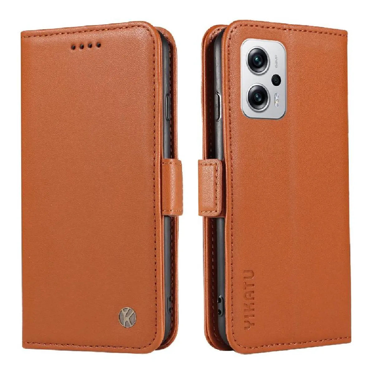 Générique Marron Étui À Rabat Xiaomi Redmi Note 11 Pro Plus