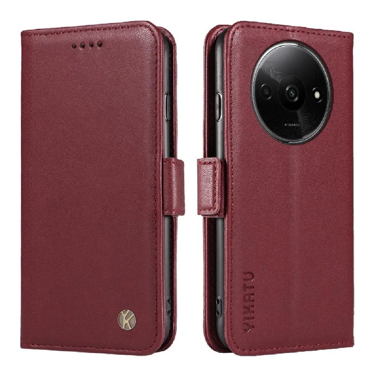 Générique Rouge Coque Portefeuille Xiaomi Redmi A3