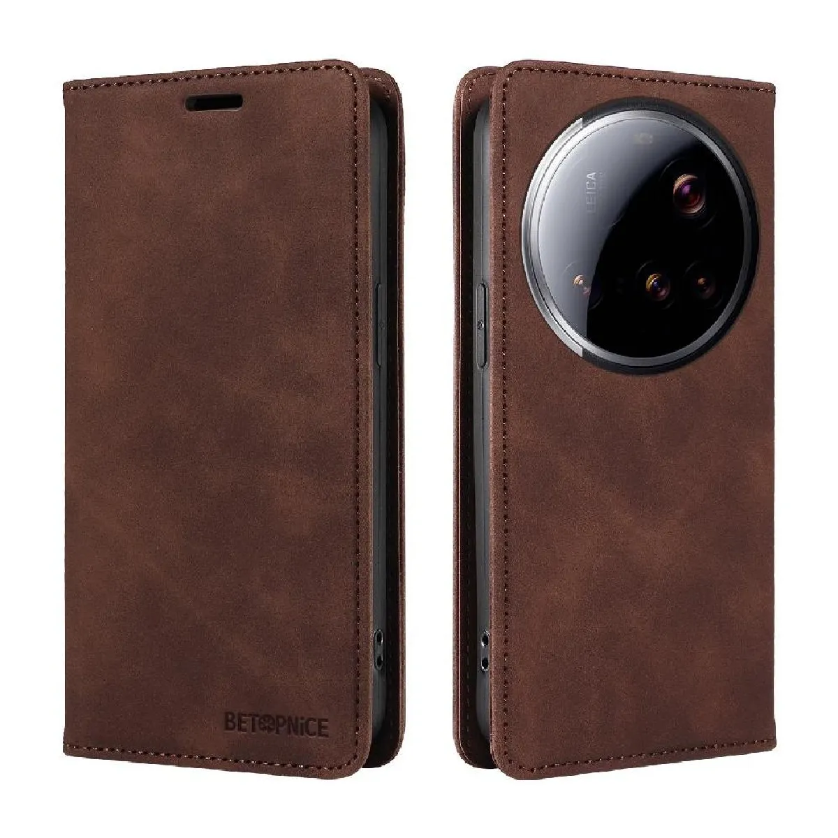 Générique Marron Étui Pour Xiaomi 15 Ultra