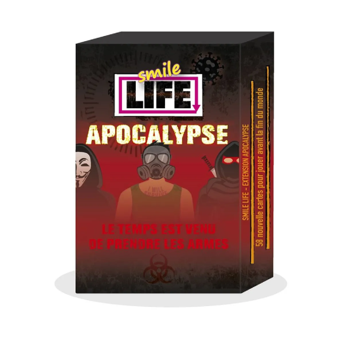Blackrock Editions Noir Extension De Cartes Smile Life: Apocalypse 58 Cartes 60 Min 2-6 Joueurs /Rouge - Neuf - Image 3