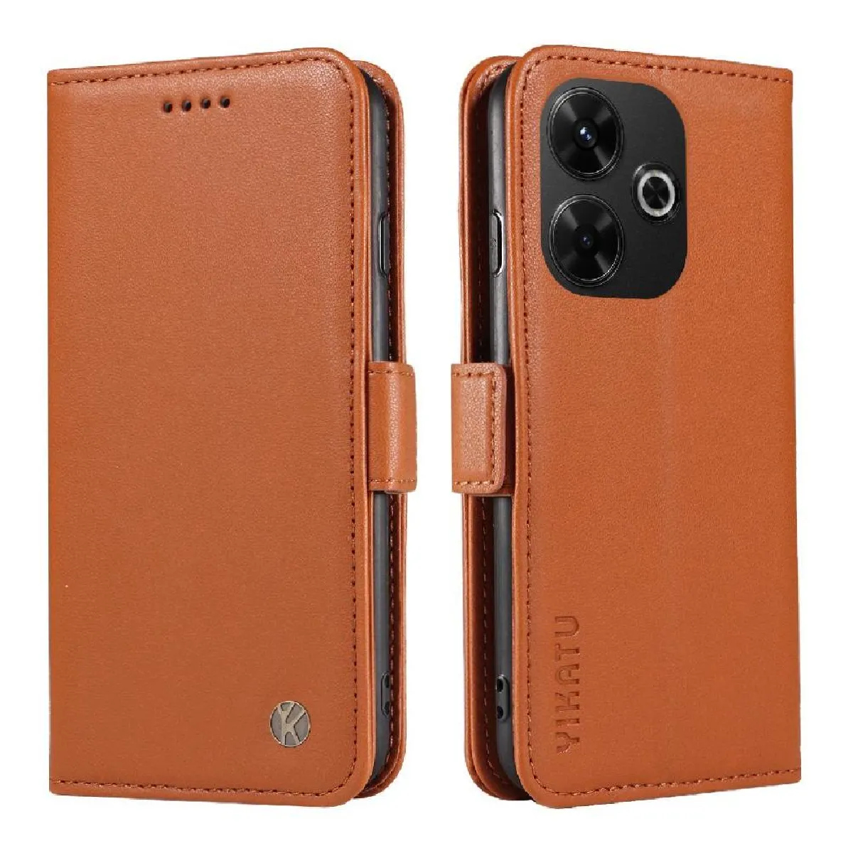 Générique Marron Étui Xiaomi Redmi 13 4G