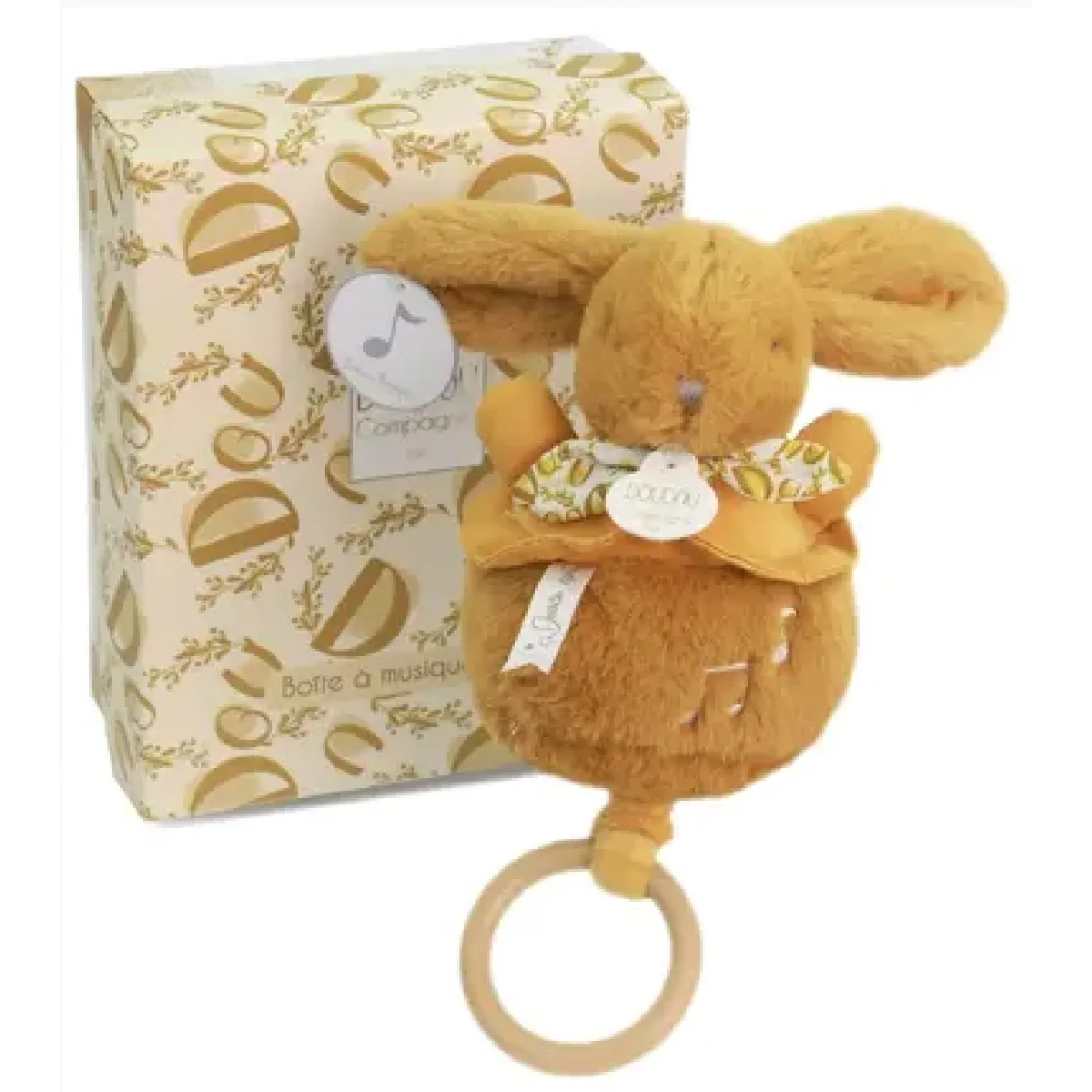 Non Communiqué Beige Lapin Doudou - Boite A Musique Ocre - Image 3