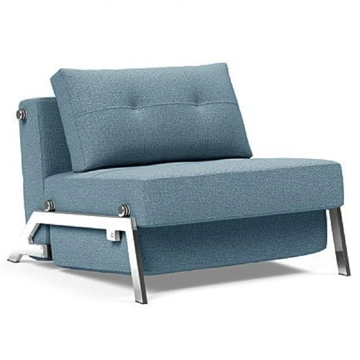 Inside 75 Fauteuil design tissu - Bleu clair