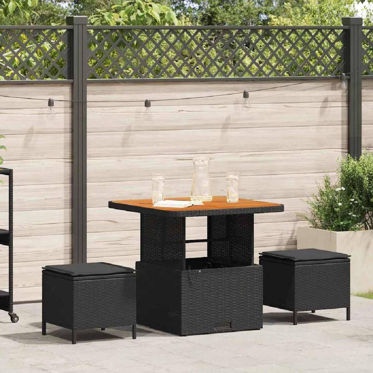 Vidaxl Ensemble Salle à Manger de Jardin 3 pcs - vue 2