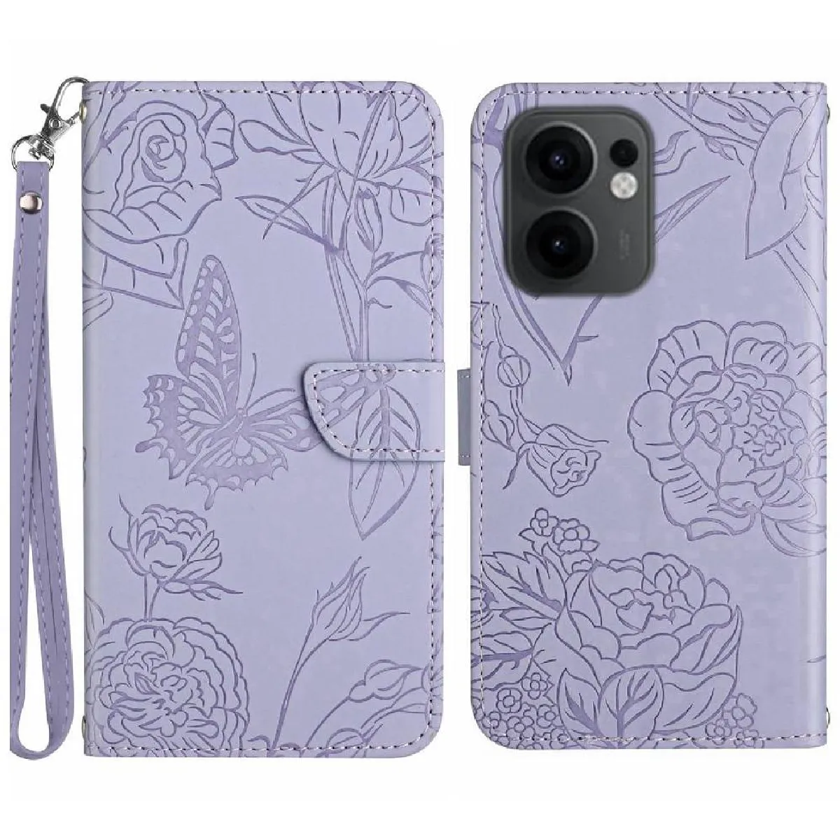 Générique Violet Étui Pour Oppo Reno 13F