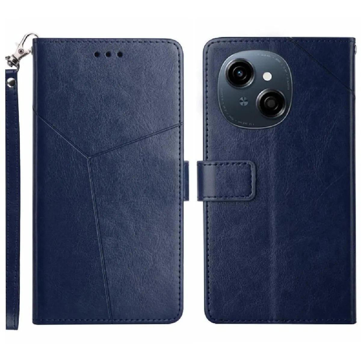 Générique Bleu Étui Portefeuille Tecno Pop 9 4G