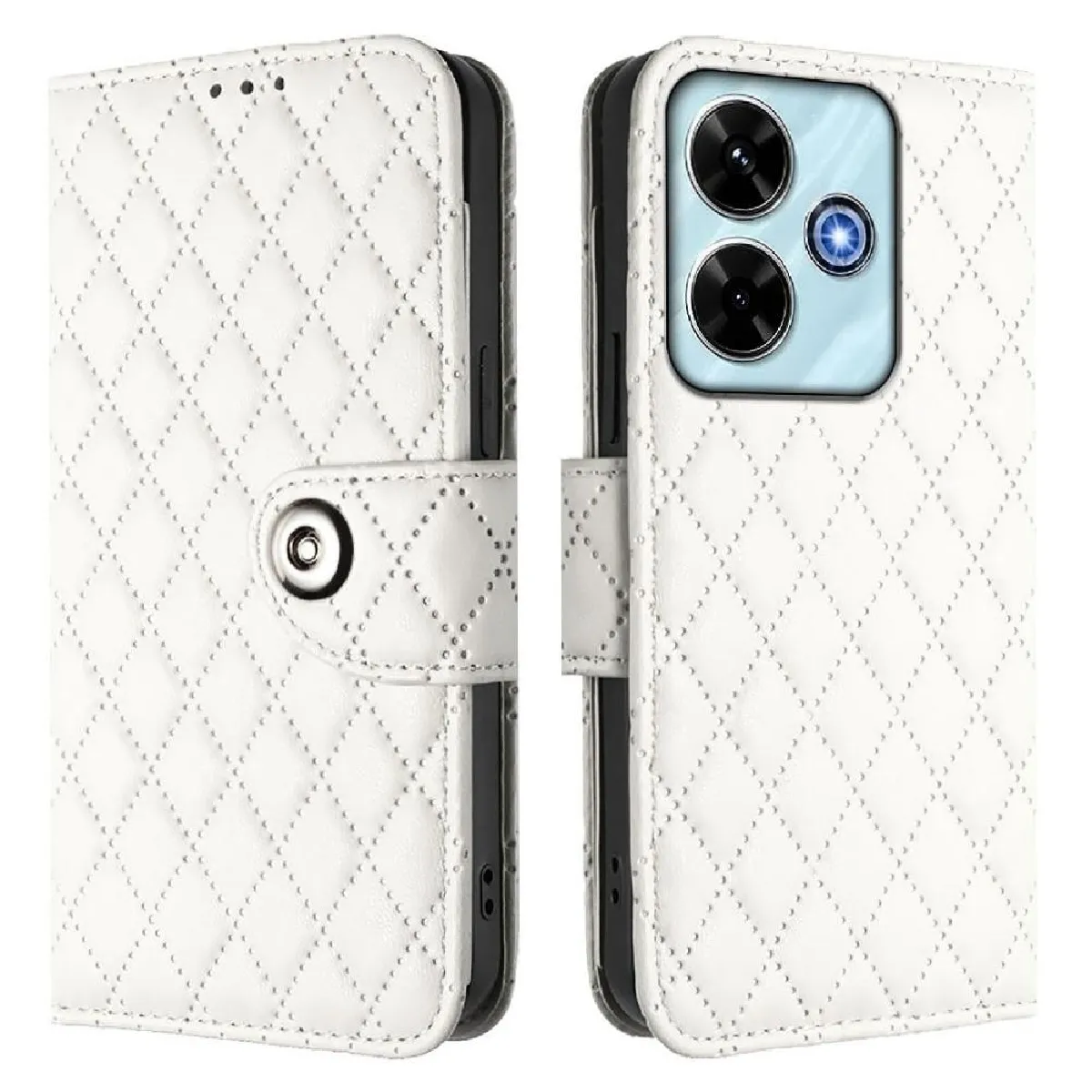 Générique Blanc Étui Portefeuille Xiaomi Redmi 13 5G