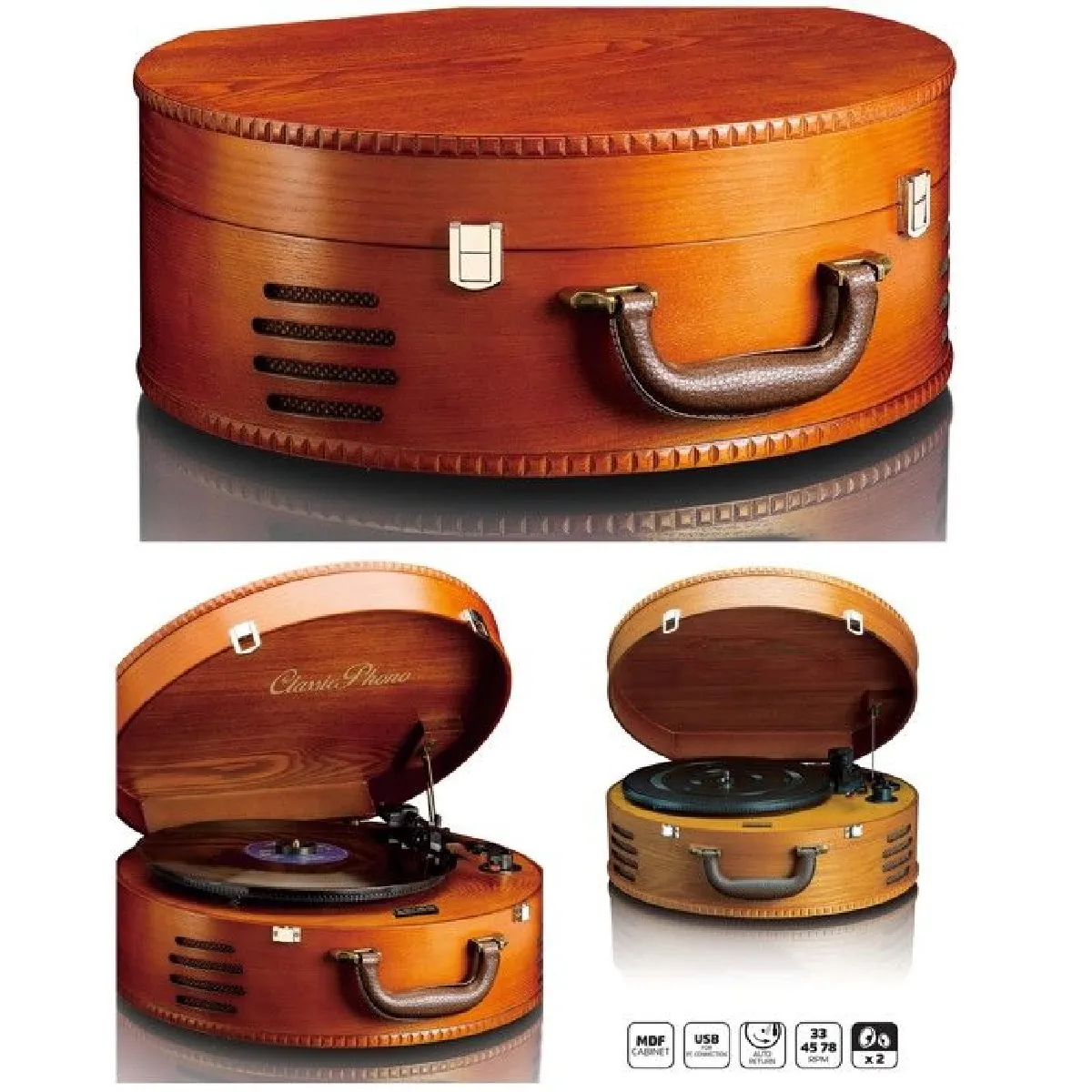 LENCO  Platine vinyle USB TT-34