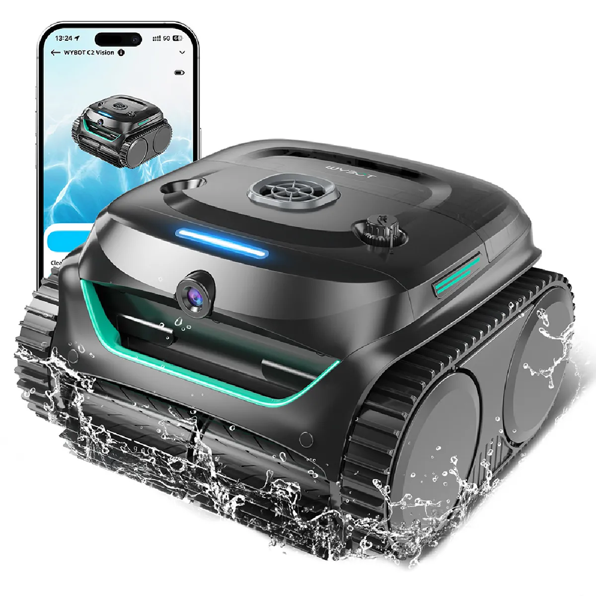 GENERIQUE WYBOT C2 Vision - Aspirateur robot de piscine sans fil