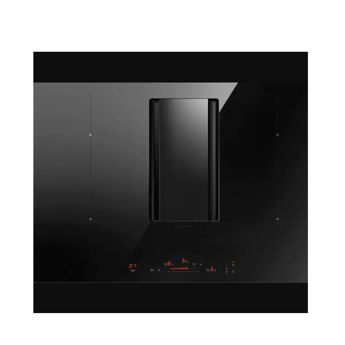 Elica Noir Table Induction Aspirante Nikolatesla Alpha B 78 Cm Verre - Image 2