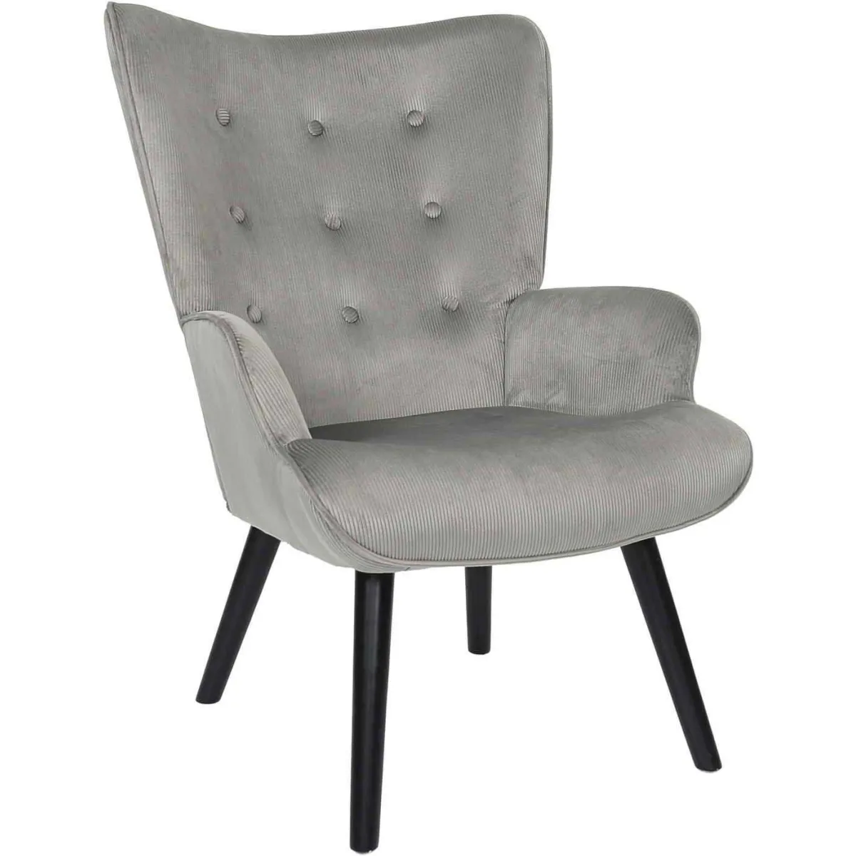 The home deco factory Fauteuil Giulia Jaune - vue 4