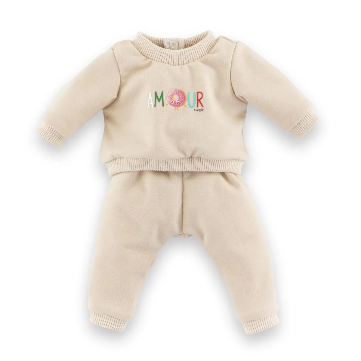 Non Communiqué Beige Jogging Pour Poupon 42 Cm - Image 3