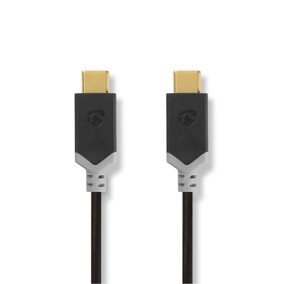 Nedis Noir Câble Usb-C Vers Usb-C 60W 2M / Or
