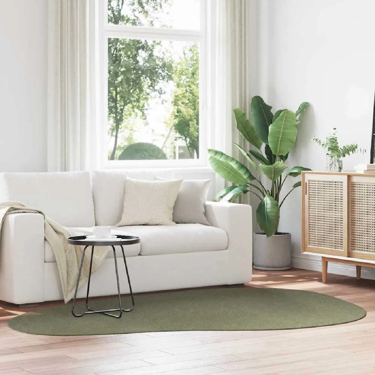 vidaXL Tapis HUARTE Forêt