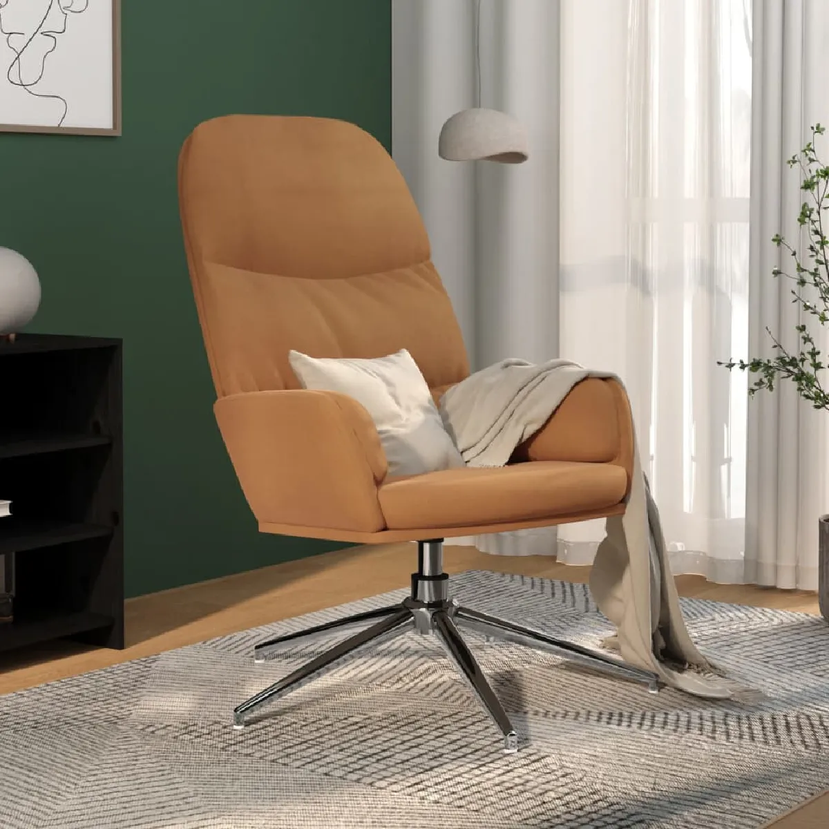 vidaXL Chaise de Relaxation Similicuir Daim - vue 2