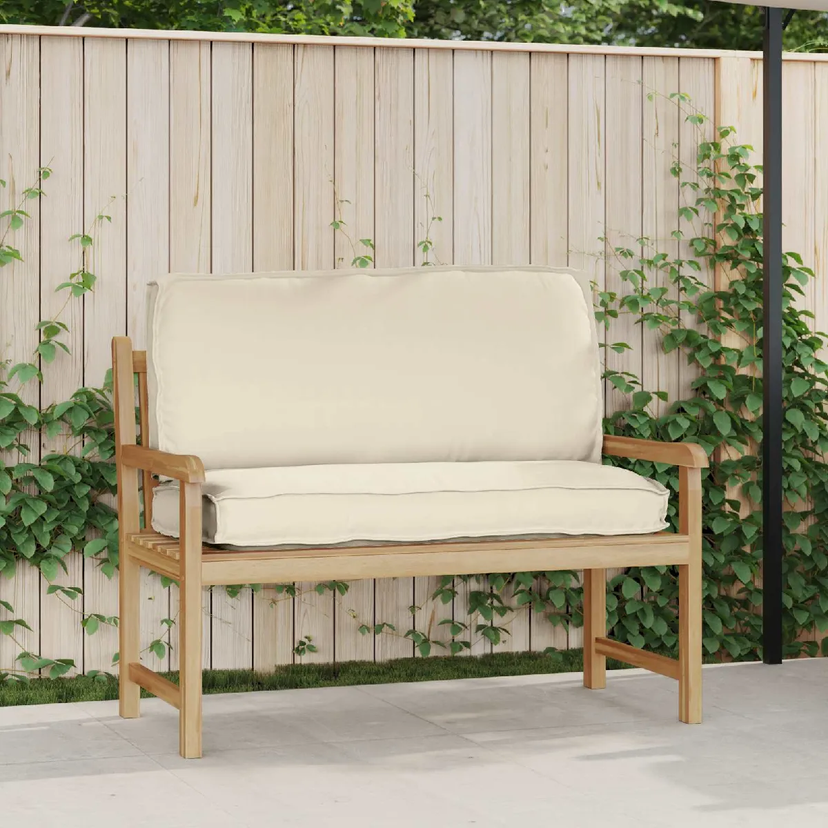 vidaXL Coussin de palette Crème - vue 1