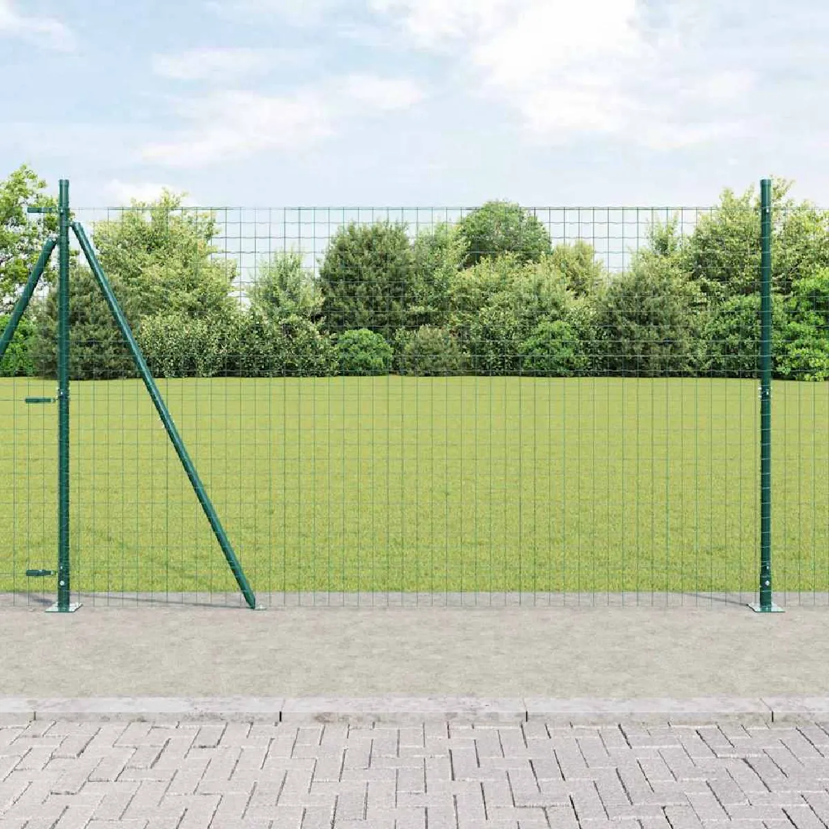 Vidaxl Kit de Poteaux de Clôture 83.5 cm