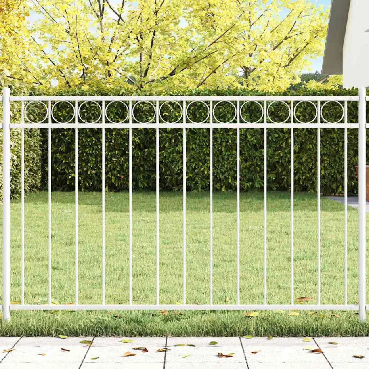 vidaXL Clôture de jardin Acier