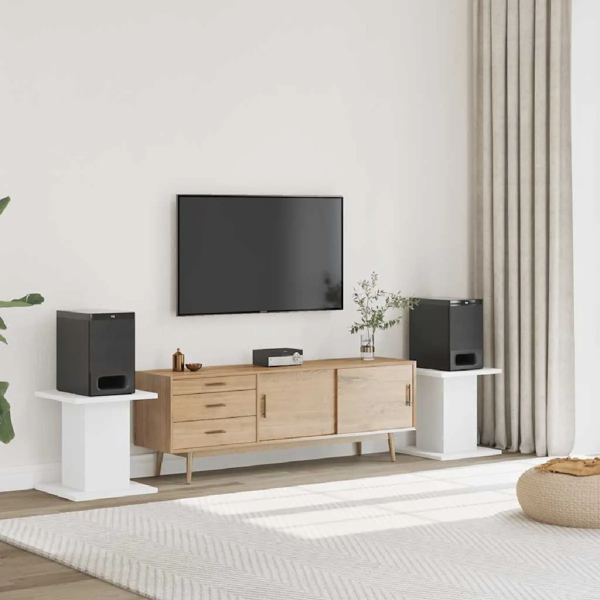 Supports pour haut parleurs vidaXL - vue 3