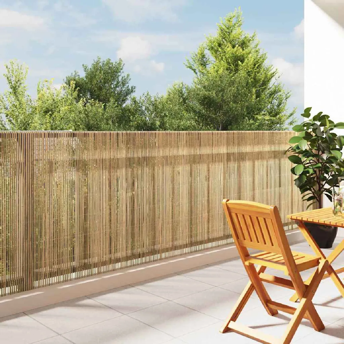 vidaXL Clôture en bambou 300x125 cm