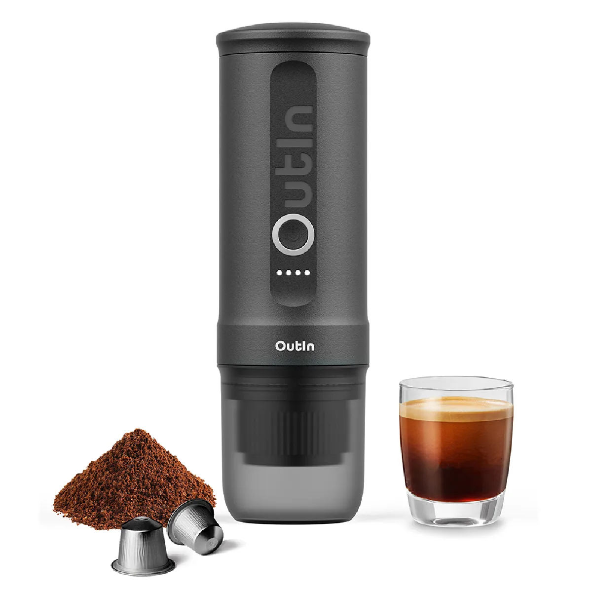 Outin Gris Machine À Expresso Portable Nano 20 Bars Sidéral - Image 7
