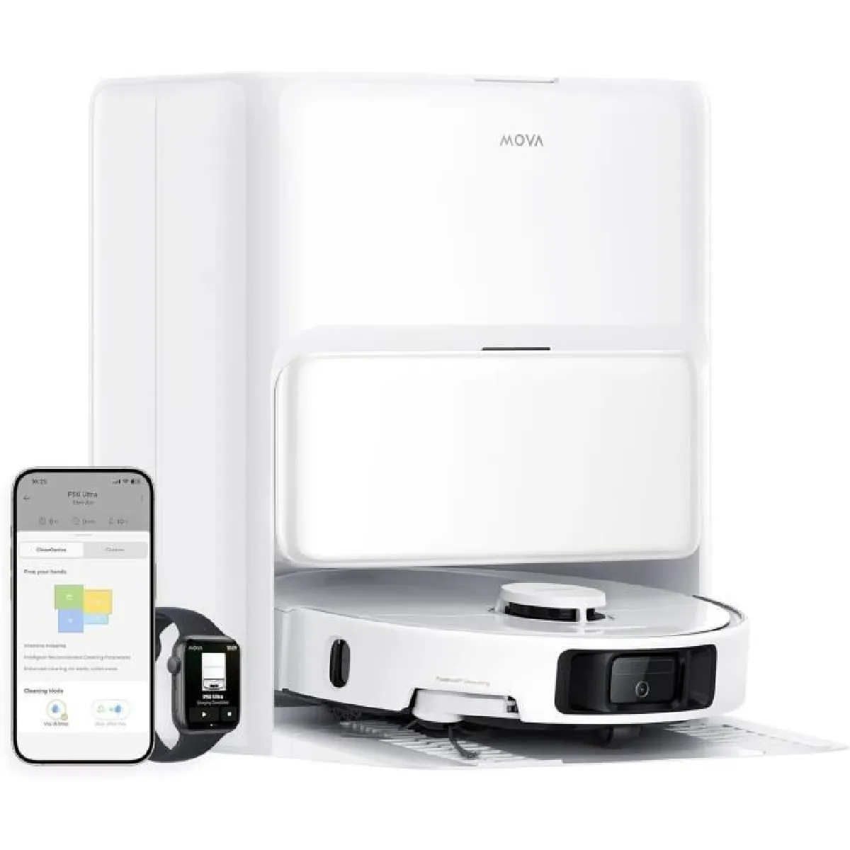 MOVA P50 Ultra - Robot Aspirateur Laveur avec Station - 19 000 Pa - Nettoyage des coins aux bords - Image 6