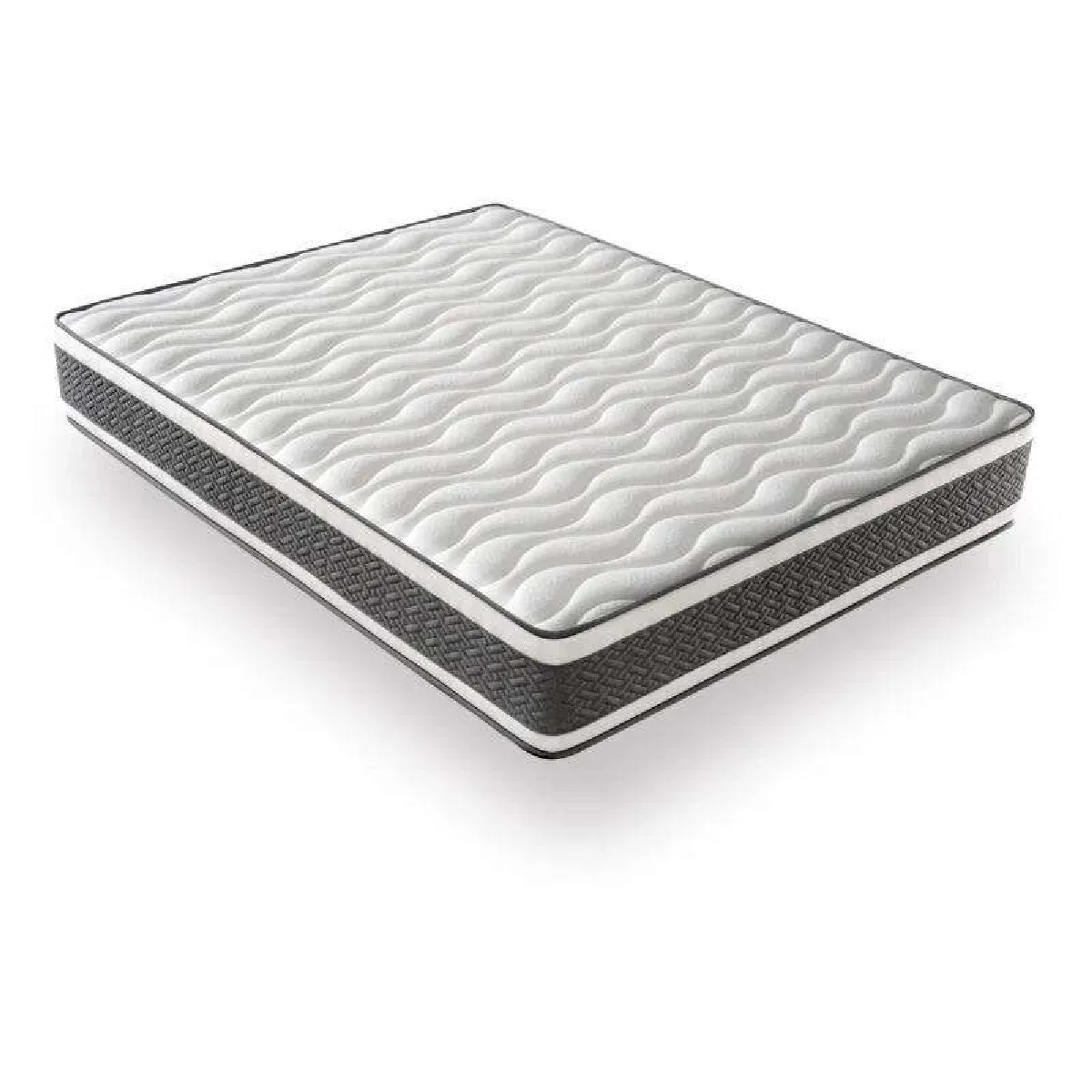 Matelas Ressorts Ensachés 140x190 Montecarlo - Ferme - Réversible - Côté Été/hiver - H25 Cm