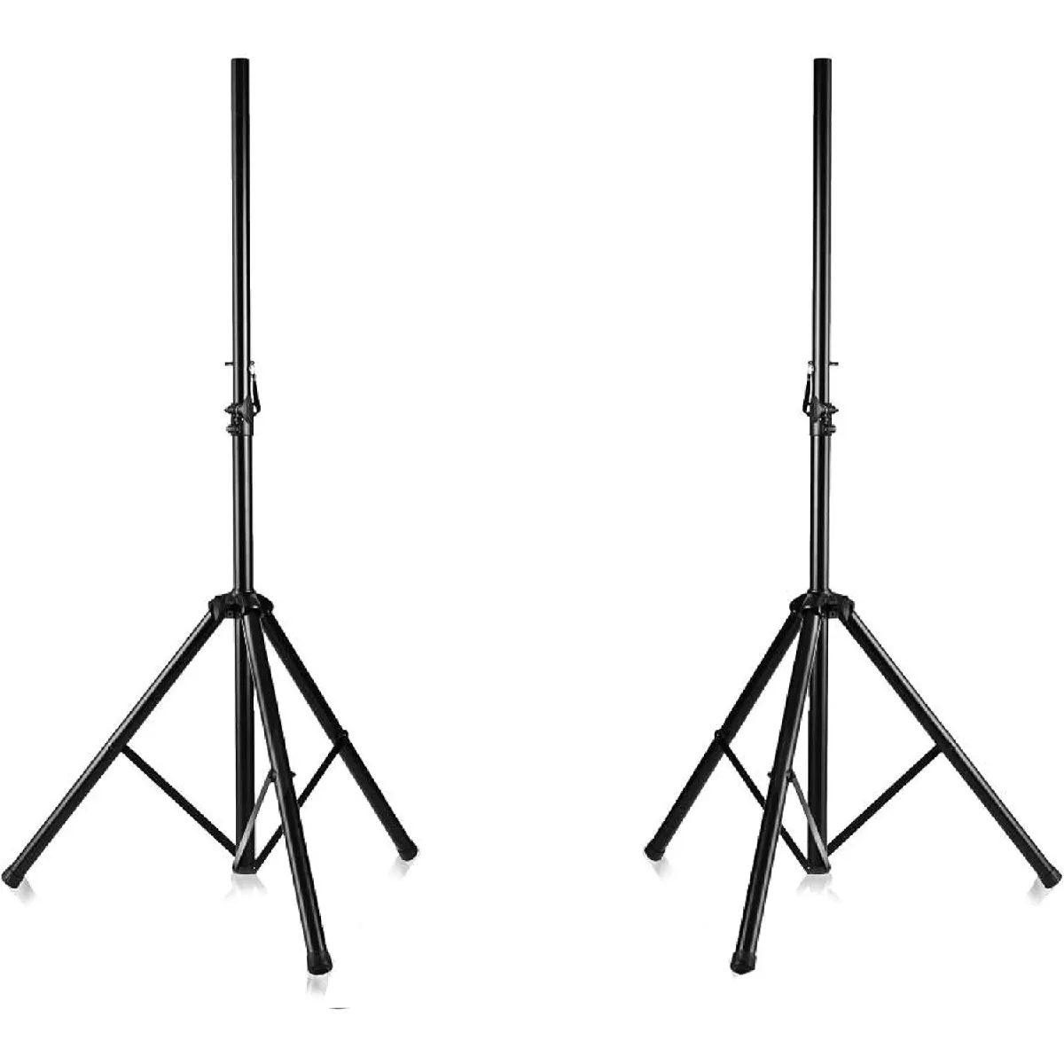 PYLE Supports Pieds d'Enceinte - - Ensemble de 2 Pi&egrave;ces - Hauteur R&eacute;glable - Noir