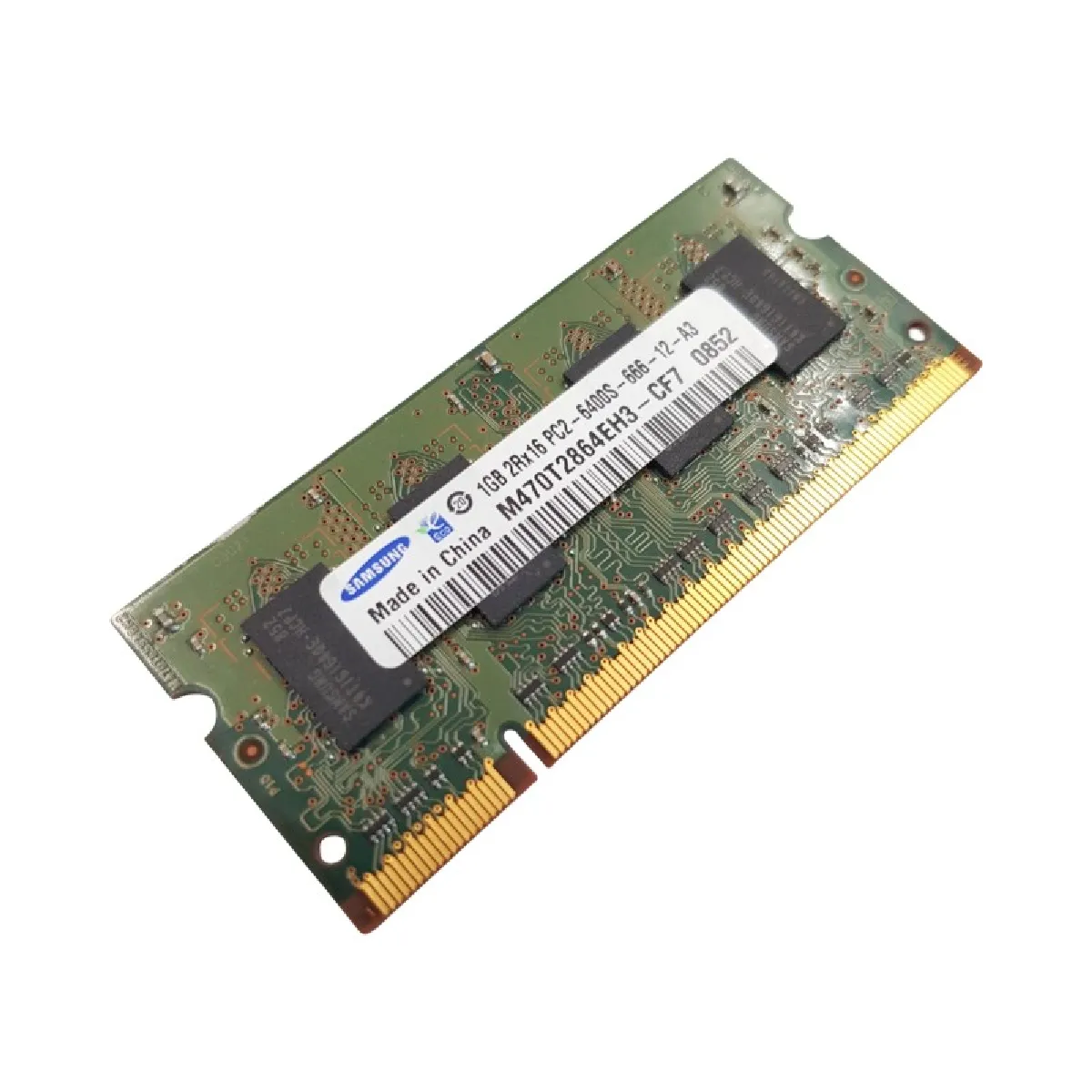 Barrette Mémoire 1Go RAM DDR2 SAMSUNG M470T2864EH3 CF7 SO DIMM PC2