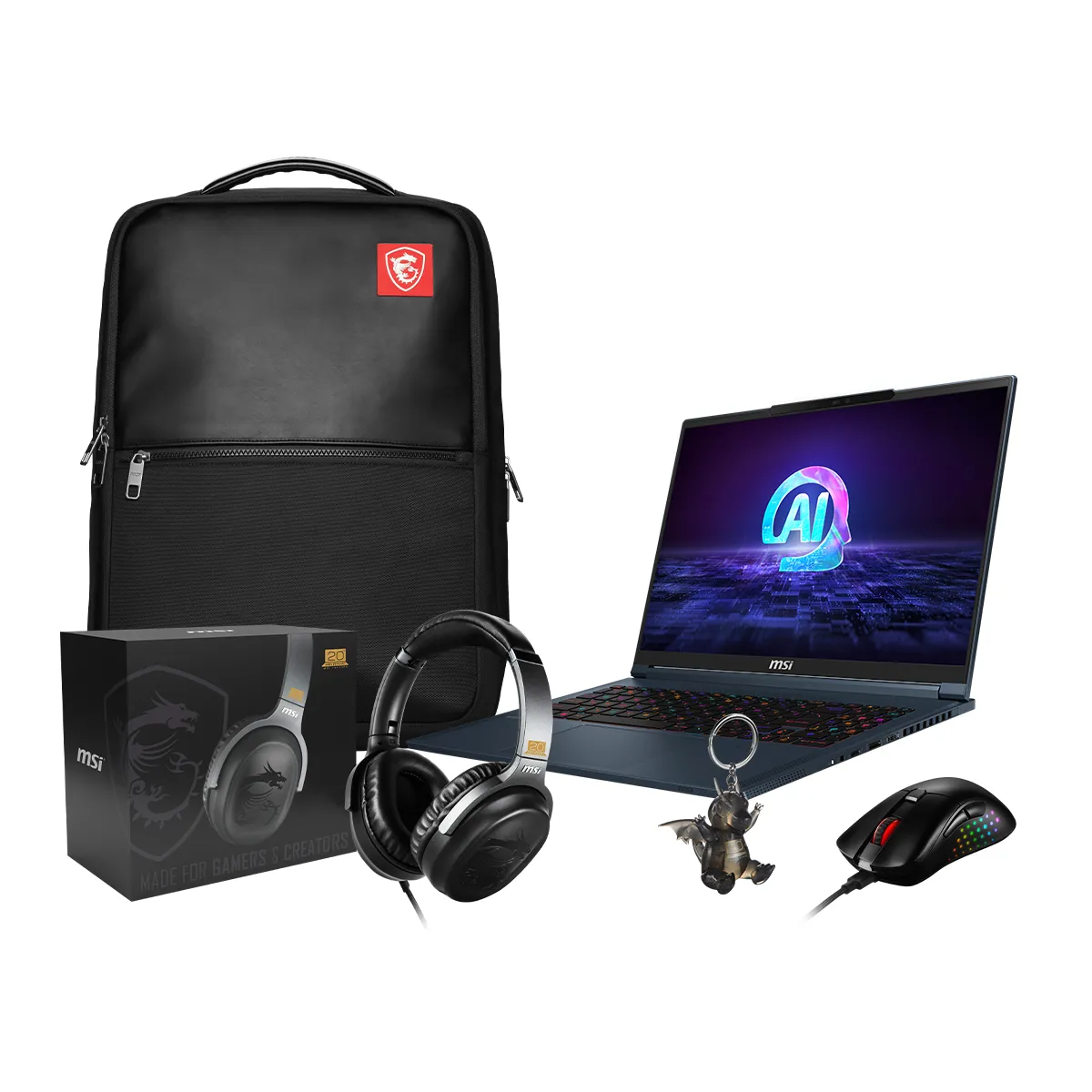 Msi Stealth 16 AI Studio - Bleu