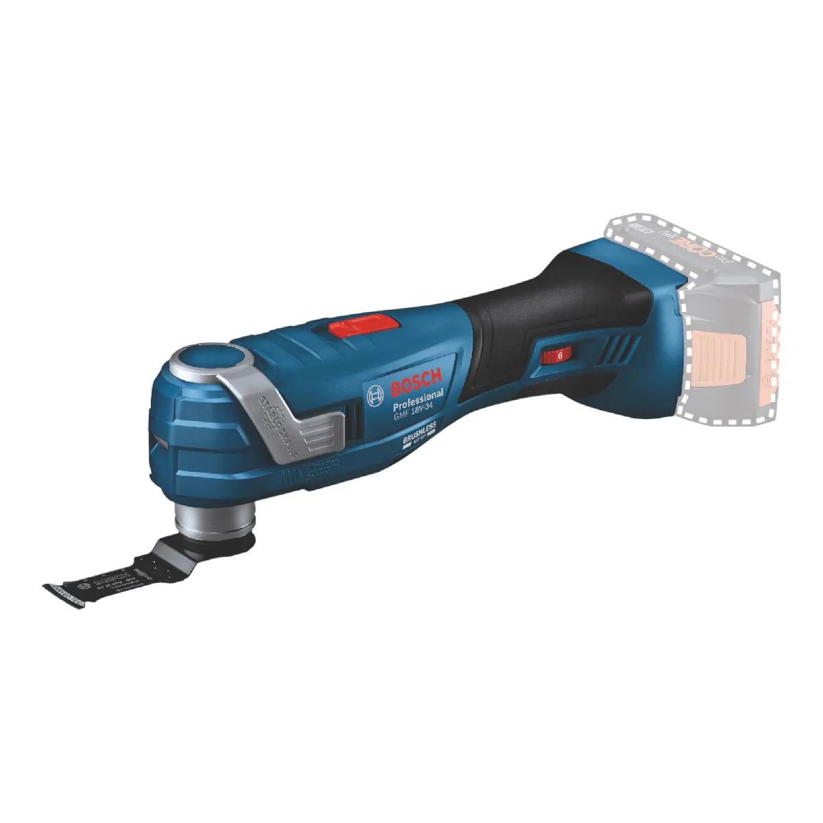 Outil oscillant 18V GOP 18V 34 Sans batteri ni chargeur en coffret BOXX BOSCH 06018G2000 - vue 9