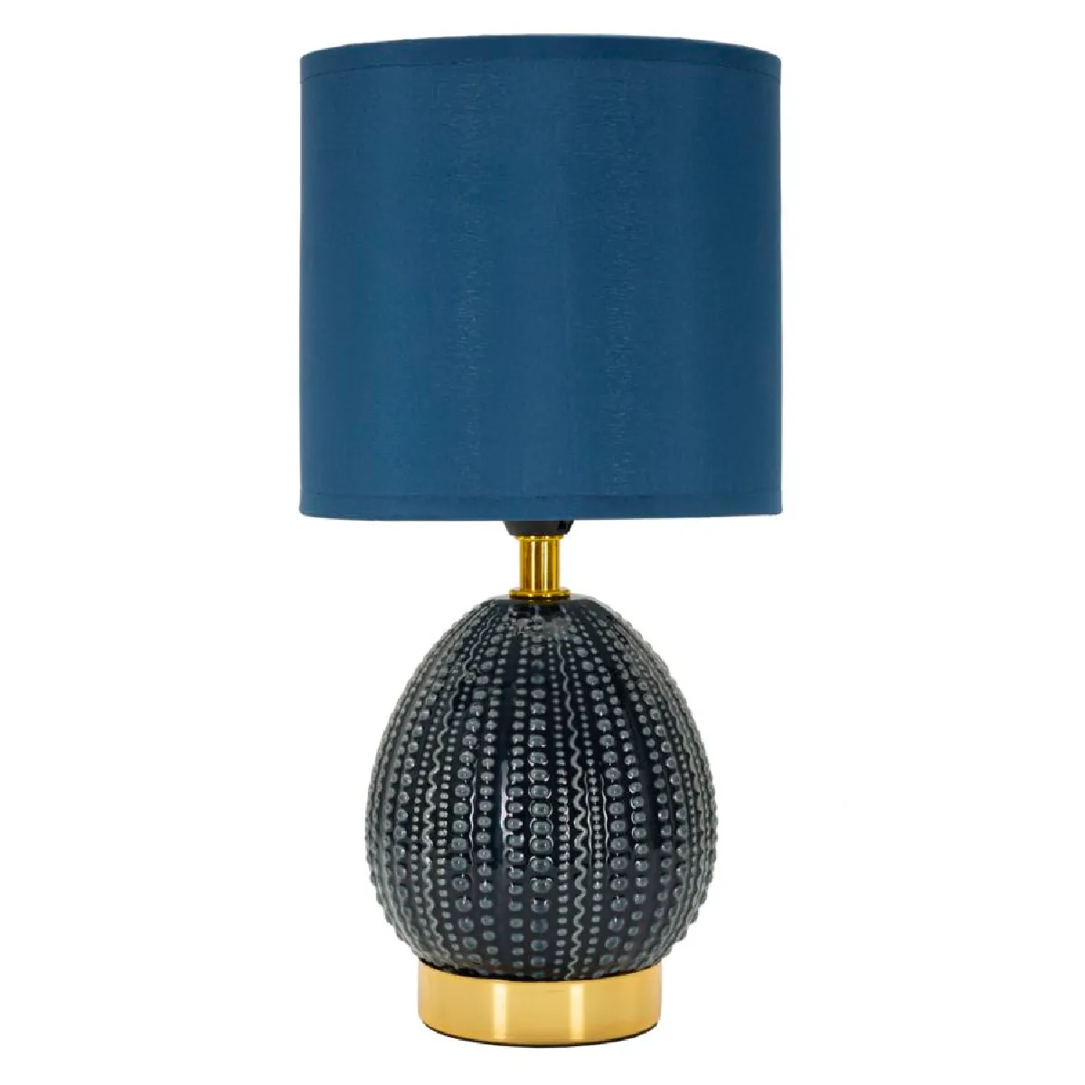 Ervesto Flavi - Lampe à poser en céramique bleue - Culot E14