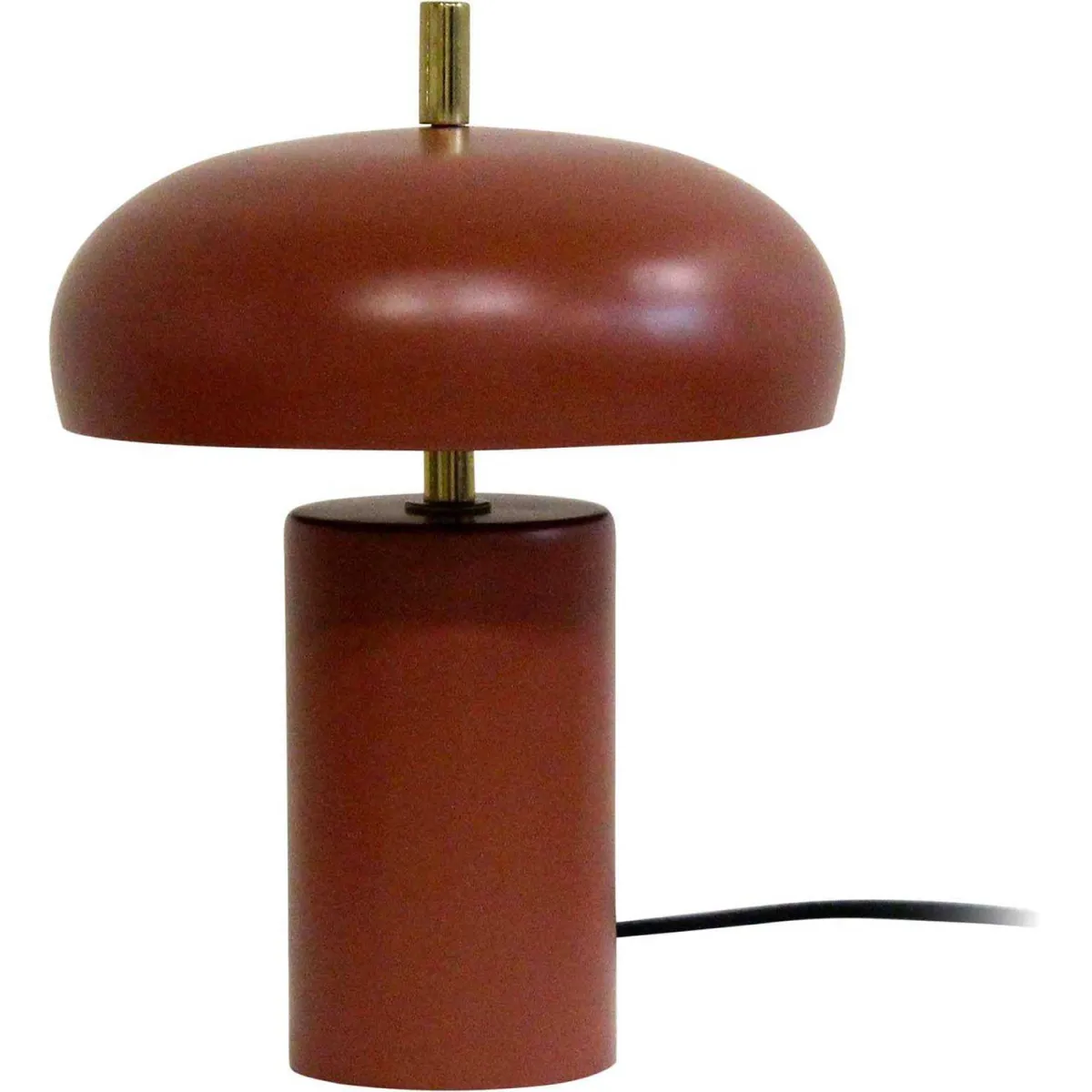 Lampe à poser en métal Joya rouge ocre.