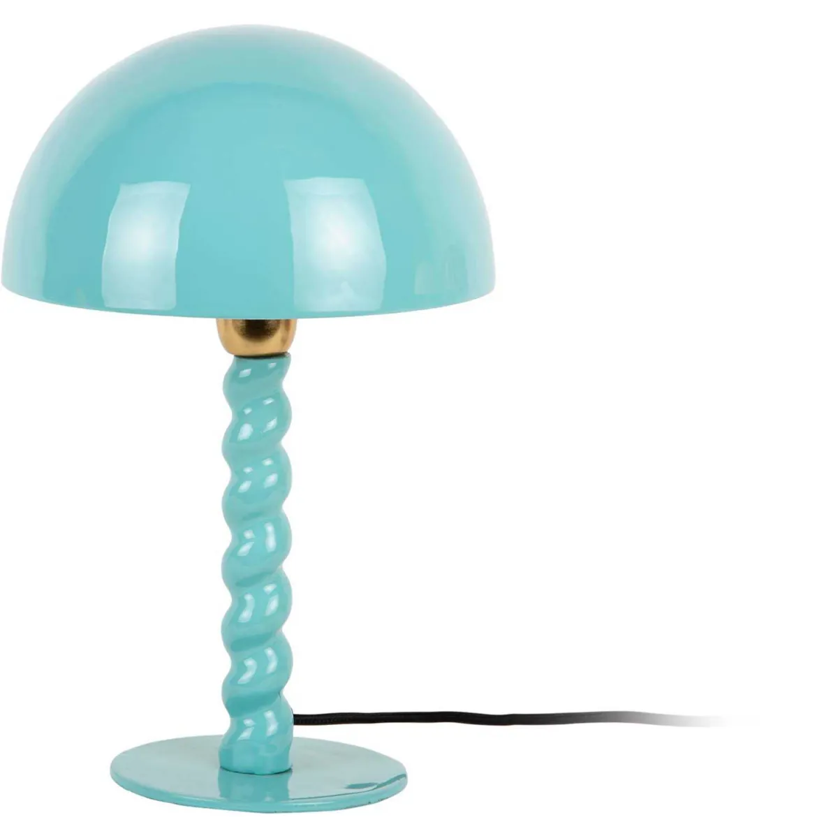 Lampe à poser Prisa turquoise.