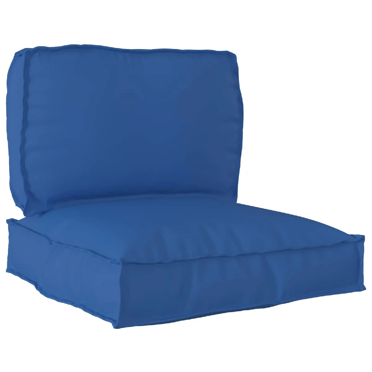 vidaXL Ensemble de coussins de palette de 2 pièces en royal en tissu Oxford - vue 1