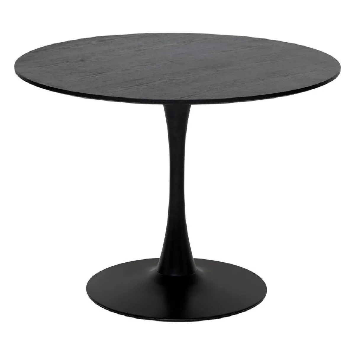 Atmosphera Noir Table À Manger Ronde