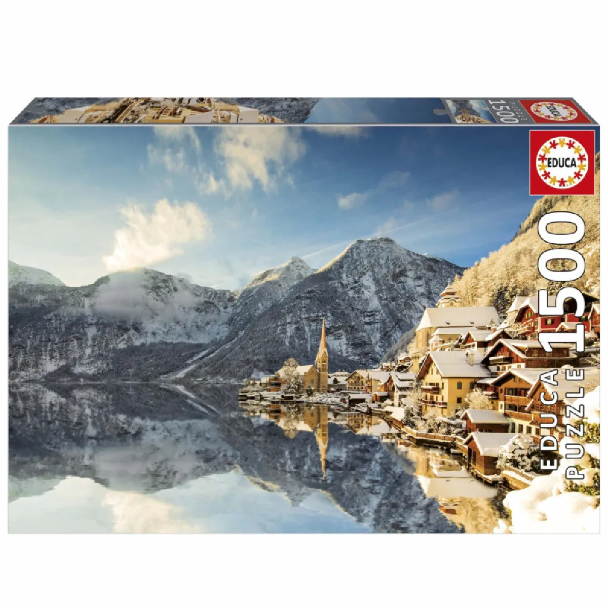 Educa borras Puzzle Hallstatt hiver - 1500 pièces